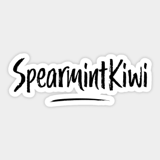 SpearmintKiwi Text Logo Black Sticker